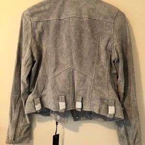 Light grey ultra-soft (real) suede jacket. Super sexy. Brand new!